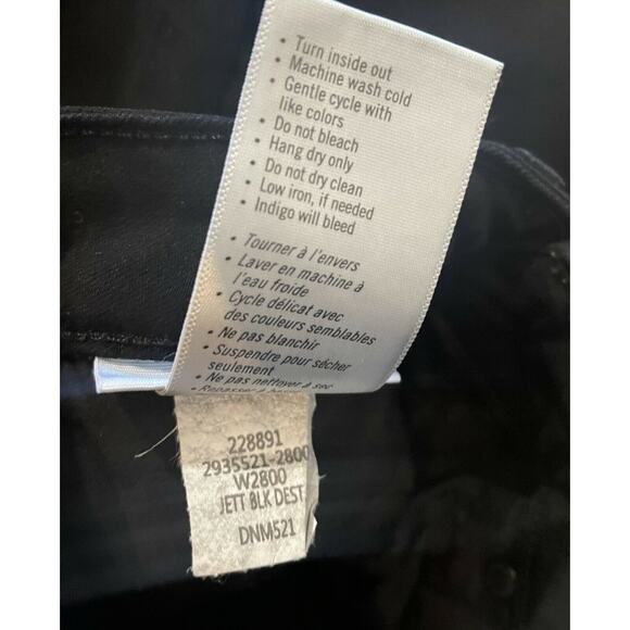 PAIGE Jeans Black Verdugo Crop Distressed Destroyed Women's size 25 - Picture 6 of 6